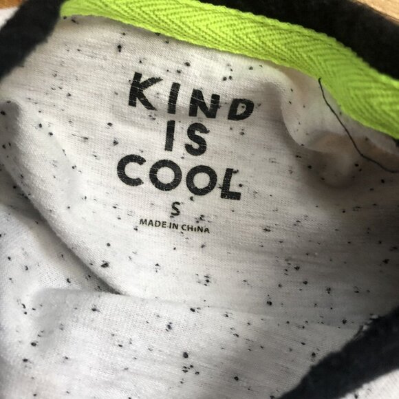 Kind Is Cool Size Small Speckled Raglan Top - Picture 3 of 4